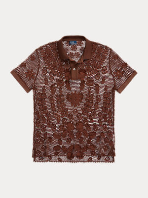 Floral Lace Polo Shirt 05 2111