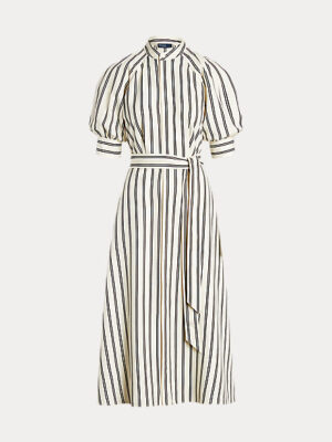 Striped Mulberry Silk Dress 05 2005